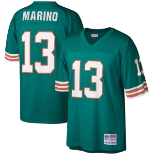 Men's Miami Dolphins Dan Marino Mitchell & Ness Aqua Retired Player Legacy Replica Jersey