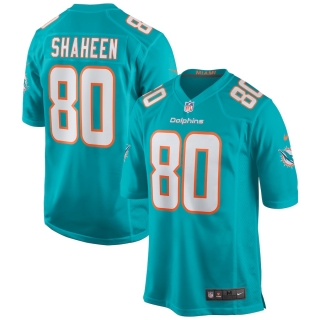 Men's Miami Dolphins Adam Shaheen Nike Aqua Game Jersey