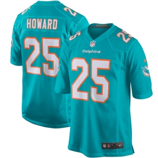 Men's Miami Dolphins Xavien Howard Nike Aqua Player Game Jersey