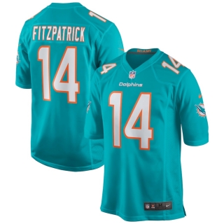 Men's Miami Dolphins Ryan Fitzpatrick Nike Aqua Game Jersey