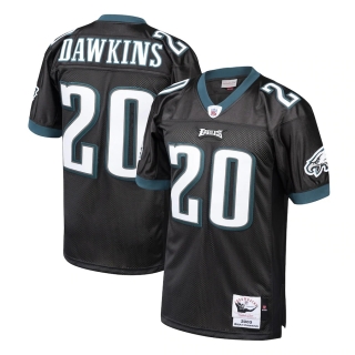 Men's Philadelphia Eagles Brian Dawkins Mitchell & Ness Black 2003 Authentic Throwback Retired Player Jersey