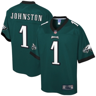 Men's Philadelphia Eagles Cameron Johnston NFL Pro Line Midnight Green Big & Tall Player Jersey