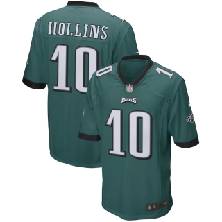 Men's Philadelphia Eagles Mack Hollins Nike Midnight Green Game Jersey