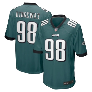Men's Philadelphia Eagles Hassan Ridgeway Nike Midnight Green Game Jersey