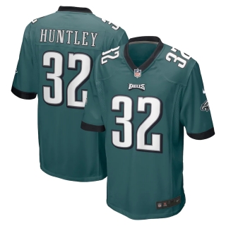Men's Philadelphia Eagles Jason Huntley Nike Midnight Green Team Game Jersey