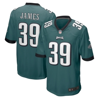 Men's Philadelphia Eagles Craig James Nike Midnight Green Game Jersey