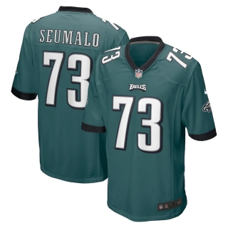 Men's Philadelphia Eagles Isaac Seumalo Nike Midnight Green Game Jersey
