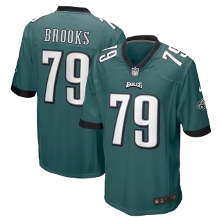 Men's Philadelphia Eagles Brandon Brooks Nike Midnight Green Game Jersey