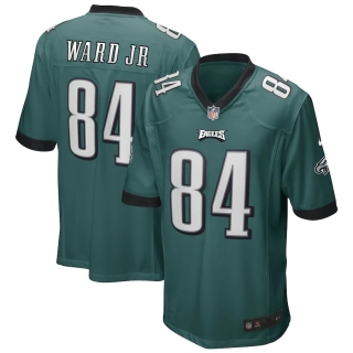 Men's Philadelphia Eagles Greg Ward Jr Nike Midnight Green Game Jersey