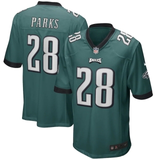 Men's Philadelphia Eagles Will Parks Nike Midnight Green Game Player Jersey