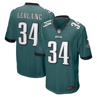 Men's Philadelphia Eagles Cre'Von LeBlanc Nike Midnight Green Game Jersey