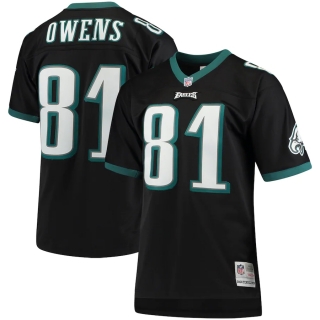 Men's Philadelphia Eagles Terrell Owens Mitchell & Ness Black Retired Player Legacy Replica Jersey
