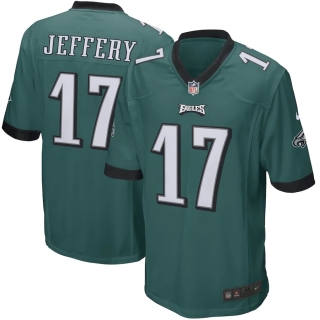 Men's Philadelphia Eagles Alshon Jeffery Nike Green Game Player Jersey