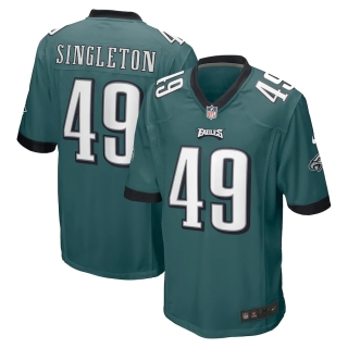 Men's Philadelphia Eagles Alex Singleton Nike Midnight Green Game Jersey