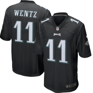 Men's Philadelphia Eagles Carson Wentz Nike Black Game Event Jersey