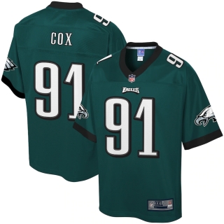 Men's Philadelphia Eagles Fletcher Cox NFL Pro Line Midnight Green Big & Tall Player Jersey