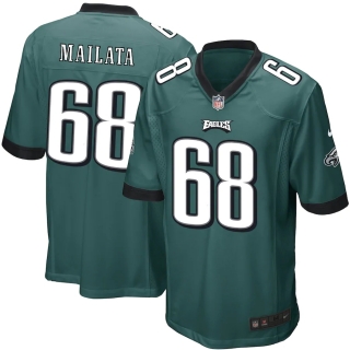 Men's Philadelphia Eagles Jordan Mailata Nike Green Game Jersey