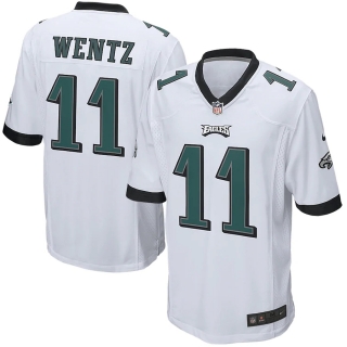 Men's Philadelphia Eagles Carson Wentz Nike White Game Jersey