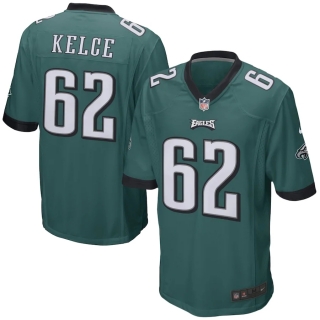 Men's Philadelphia Eagles Jason Kelce Nike Green Game Player Jersey