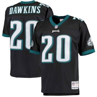 Men's Philadelphia Eagles Brian Dawkins Mitchell & Ness Black Big & Tall 2004 Retired Player Replica Jersey