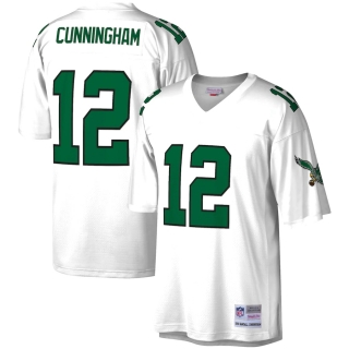 Men's Philadelphia Eagles Randall Cunningham Mitchell & Ness White Legacy Replica Jersey