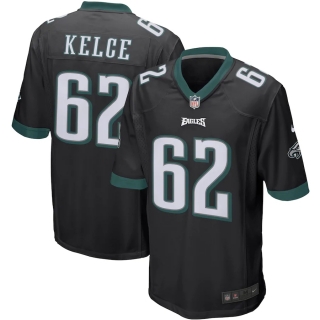 Men's Philadelphia Eagles Jason Kelce Nike Black Player Game Jersey