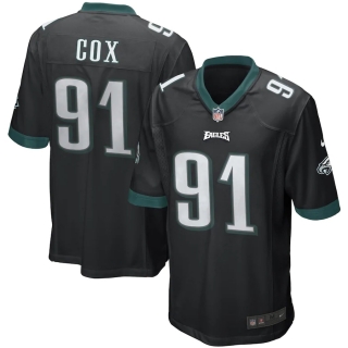 Men's Philadelphia Eagles Fletcher Cox Nike Black Game Jersey
