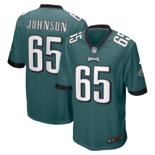 Men's Philadelphia Eagles Lane Johnson Nike Midnight Green Game Jersey