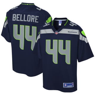 Men's Seattle Seahawks Nick Bellore NFL Pro Line College Navy Team Player Jersey