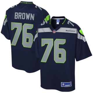 Men's Seattle Seahawks Duane Brown NFL Pro Line College Navy Player Jersey