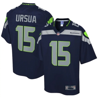 Men's Seattle Seahawks John Ursua NFL Pro Line College Navy Big & Tall Team Player Jersey