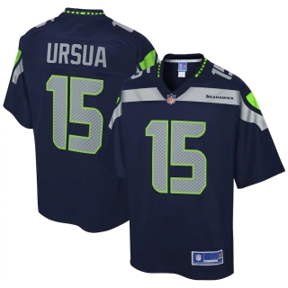Men's Seattle Seahawks John Ursua NFL Pro Line College Navy Team Player Jersey