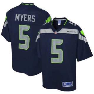 Men's Seattle Seahawks Jason Myers NFL Pro Line College Navy Team Player Jersey