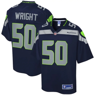 Men's Seattle Seahawks KJ Wright NFL Pro Line College Navy Player Jersey