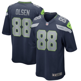 Men's Seattle Seahawks Greg Olsen Nike College Navy Game Jersey