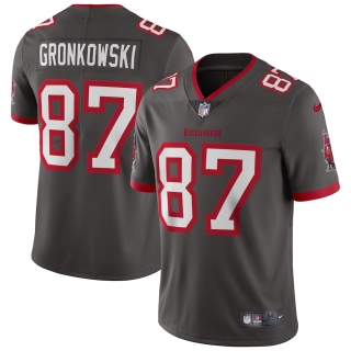 Men's Tampa Bay Buccaneers Rob Gronkowski Nike Pewter Alternate Vapor Limited Jersey