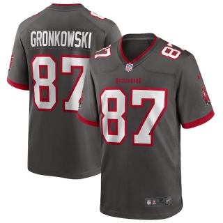 Men's Tampa Bay Buccaneers Rob Gronkowski Nike Pewter Alternate Game Jersey