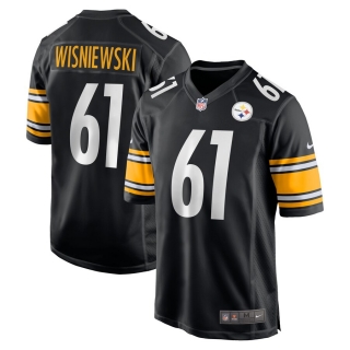 Men's Pittsburgh Steelers Stefen Wisniewski Nike Black Team Game Jersey