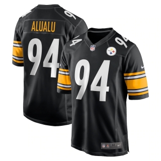 Men's Pittsburgh Steelers Tyson Alualu Nike Black Game Jersey