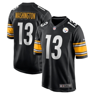 Men's Pittsburgh Steelers James Washington Nike Black Game Jersey