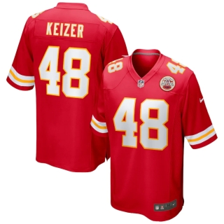 Men's Kansas City Chiefs Nick Keizer Nike Red Game Jersey