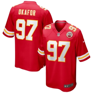 Men's Kansas City Chiefs Alex Okafor Nike Red Game Jersey