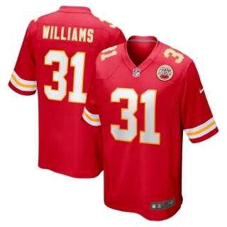Men's Kansas City Chiefs Darrel Williams Nike Red Game Jersey