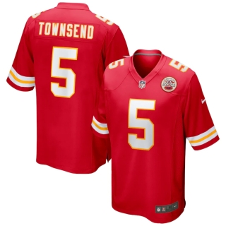 Men's Kansas City Chiefs Tommy Townsend Nike Red Game Jersey