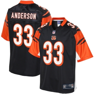 Men's Cincinnati Bengals Rodney Anderson NFL Pro Line Black Big & Tall Player Jersey