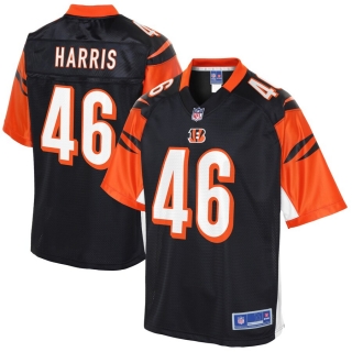 Men's Cincinnati Bengals Clark Harris NFL Pro Line Black Big & Tall Player Jersey