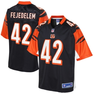 Men's Cincinnati Bengals Clayton Fejedelem NFL Pro Line Black Big & Tall Player Jersey