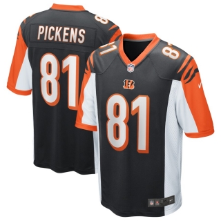 Men's Cincinnati Bengals Carl Pickens Nike Black Game Retired Player Jersey