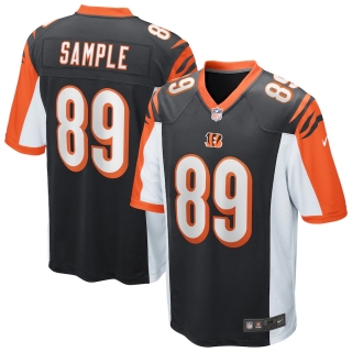 Men's Cincinnati Bengals Drew Sample Nike Black Game Jersey