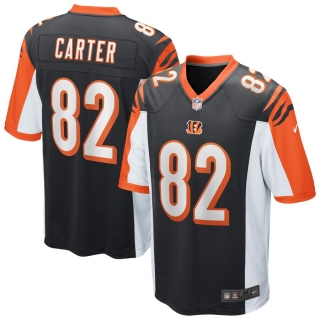 Men's Cincinnati Bengals Cethan Carter Nike Black Game Jersey